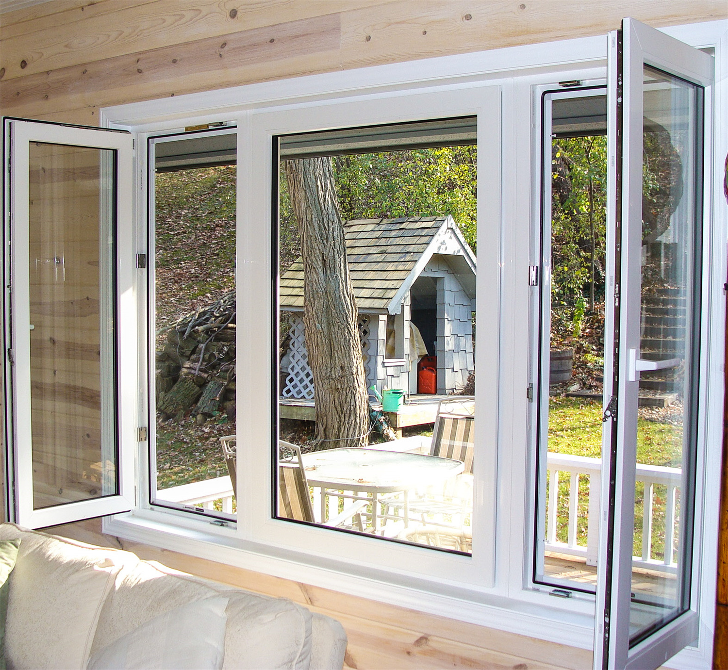 Modern new design villa American style aluminium large tilt and turn opening windows