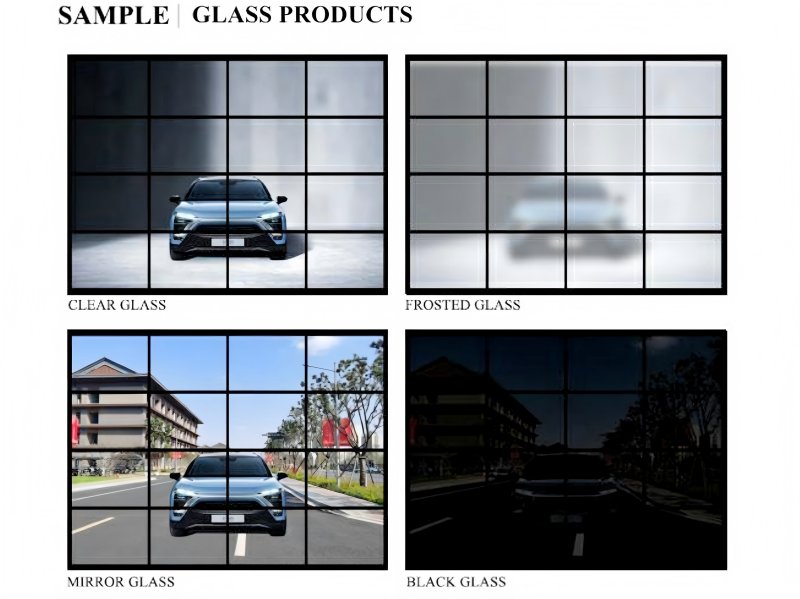 Modern Aluminum Glass Garage Doors Full Glass Design