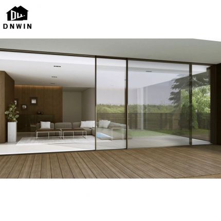 Modern Style Villa Aluminium Triple Glass Water Proof Sliding Door for Patio