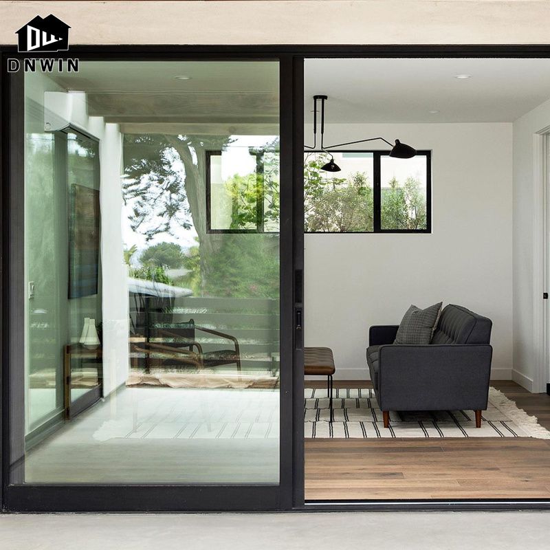 Modern Style Villa Aluminium Triple Glass Water Proof Sliding Door for Patio