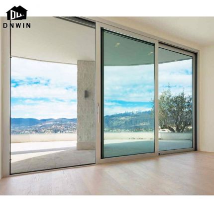 Custom Modern Style Aluminium Security Sliding Glass Door System for Shop
