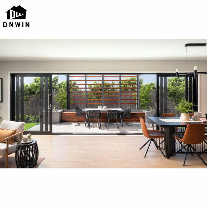 Custom Modern Style Aluminium Security Sliding Glass Door System for Shop
