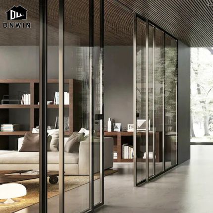 Modern Style Residence Patio Aluminium Double Glass Casement Sliding Doors and Windows