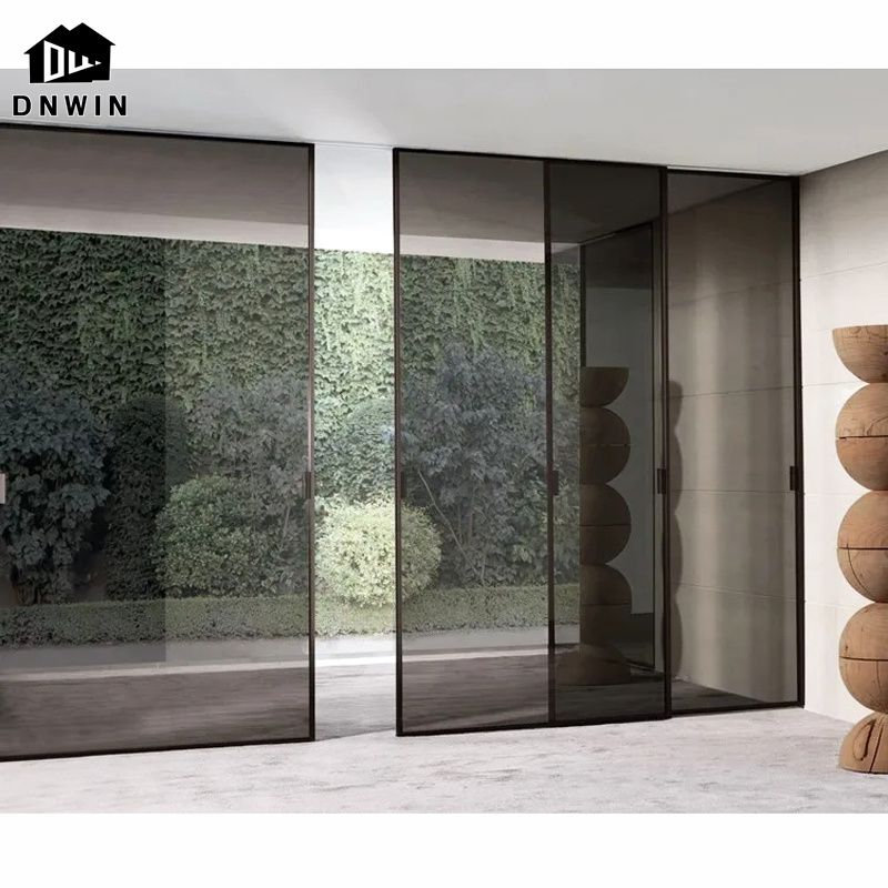 Modern Style Residence Patio Aluminium Double Glass Casement Sliding Doors and Windows