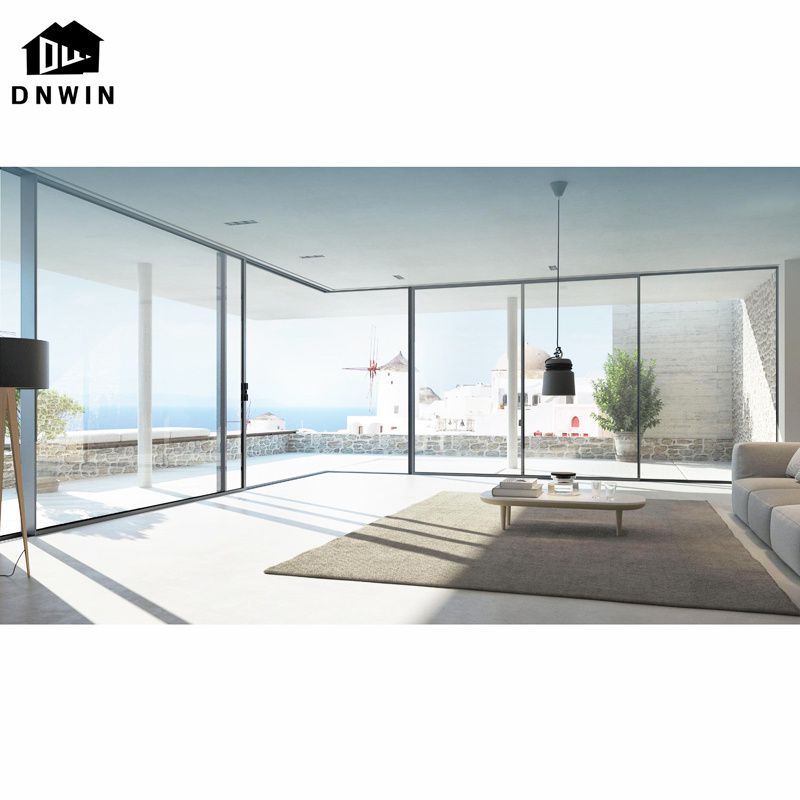 Factory Custom Modern Style Villa Patio Aluminium Frame Showcases Sliding Door Windows