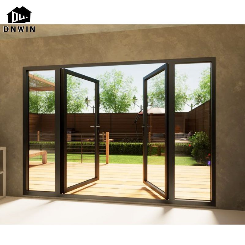 Factory Made Villa Balcony Aluminium Inswing Casement Patio Door