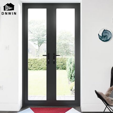 Modern Style Living Room Narrow Frame Aluminium Interior Double Glass Casement Door