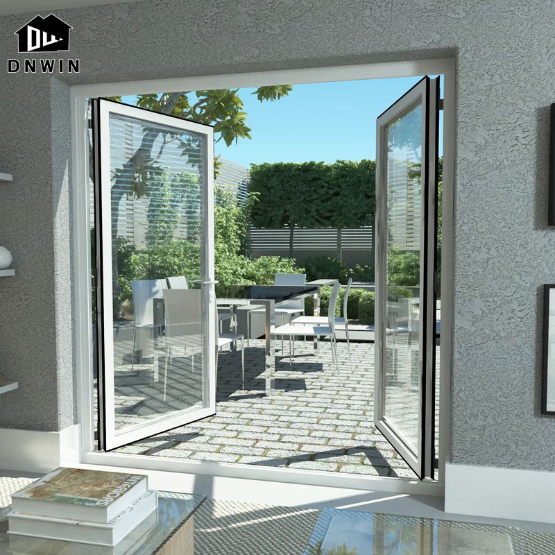 Modern Style Living Room Narrow Frame Aluminium Interior Double Glass Casement Door