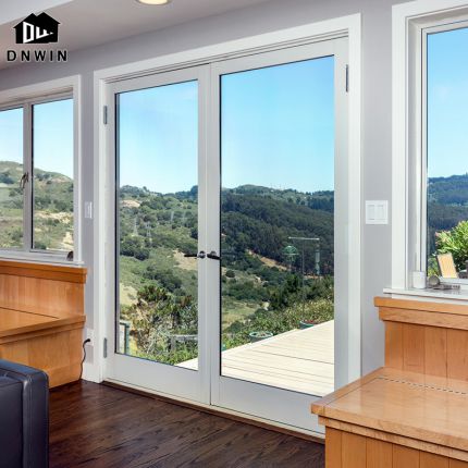 Apartment House Modern Design Living Room Interior Double Glazed Aluminum Casement Door
