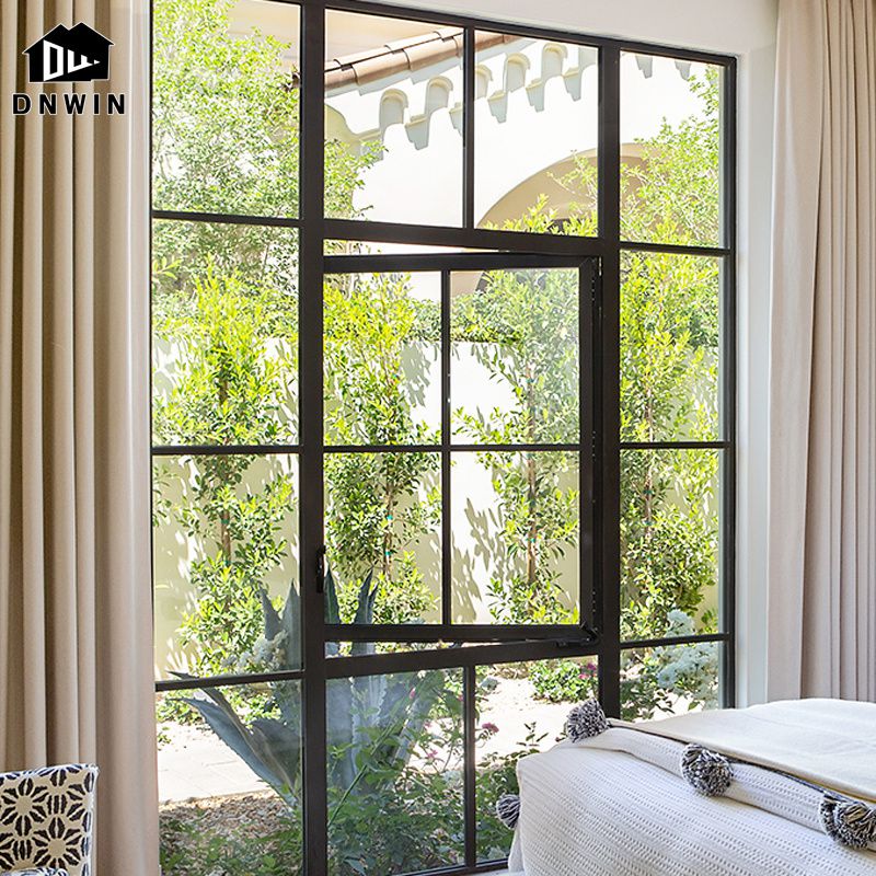 High Quality Building Aluminium Soundproof Tempered Glass Casement Window
