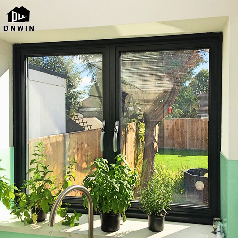 High Quality Building Aluminium Soundproof Tempered Glass Casement Window