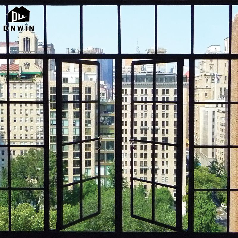 Hurricane Proof Aluminium Double Glazing Casement Window for Apartment and Villa