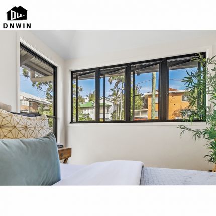 French Style Aluminium Slim Frame Low-e Glass Casement Window for Villa or Apartment