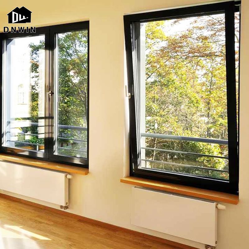 Custom Aluminium Thermal Break Double Glazed Swing Tilt And Turn Window