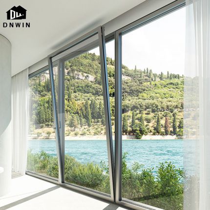 Custom Aluminium Thermal Break Double Glazed Swing Tilt And Turn Window