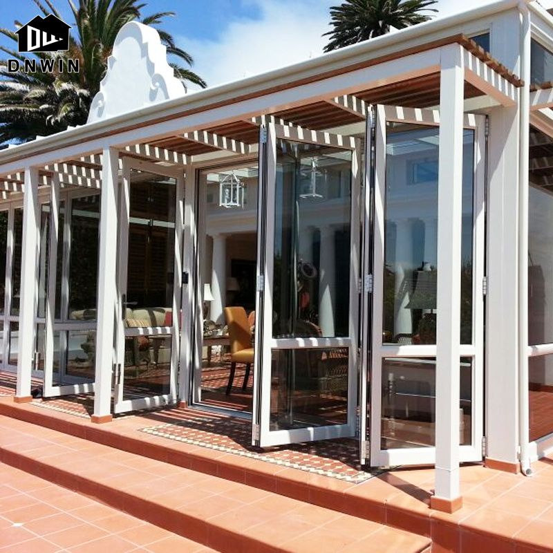 Double folding door