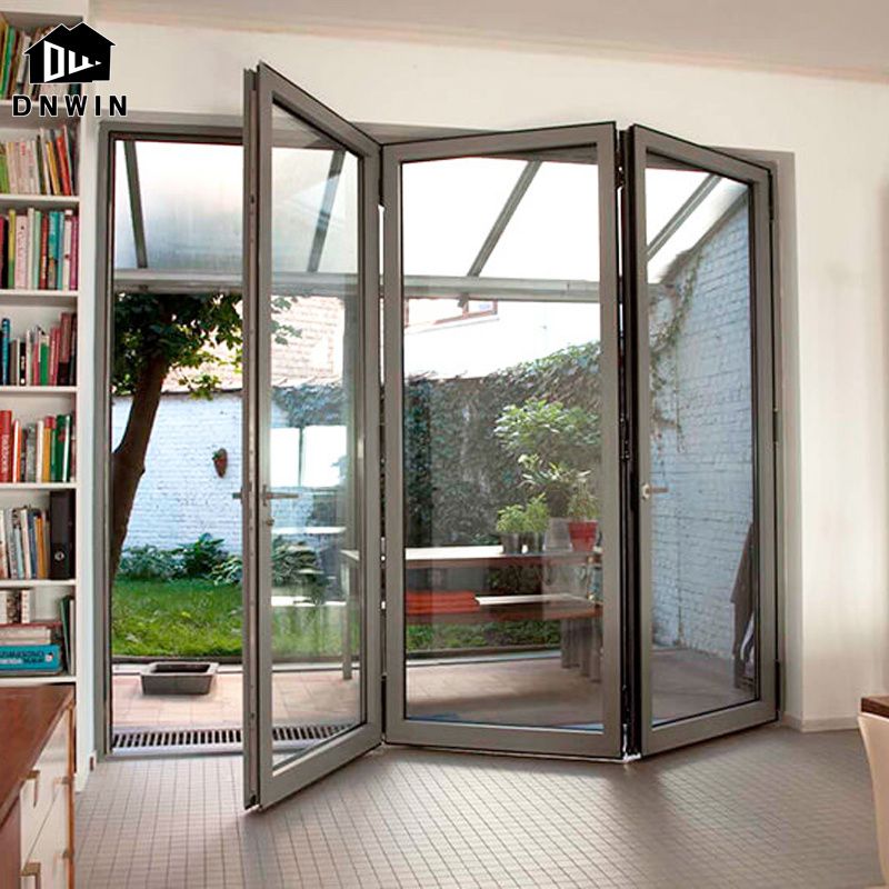 fold glass exterior door