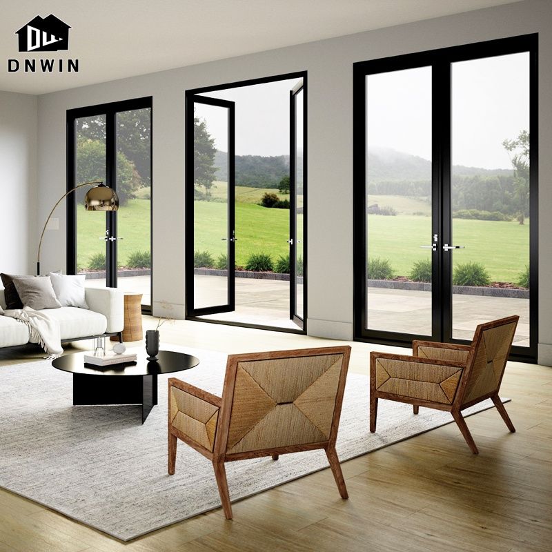 aluminium casement door glass