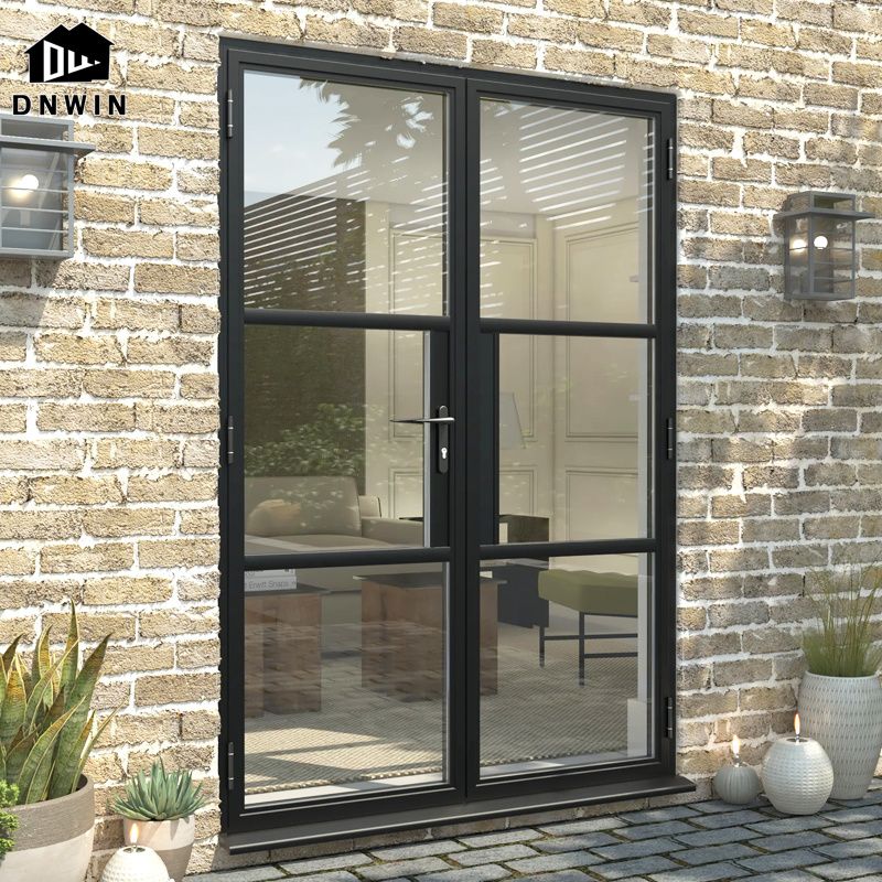 security aluminum casement door