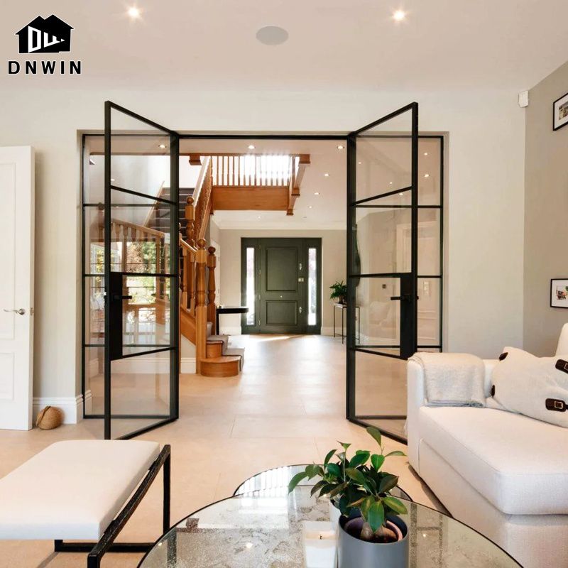 aluminium with glass door