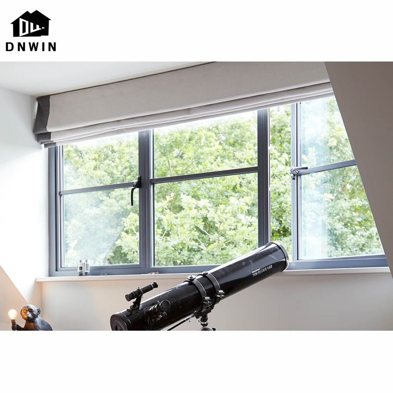 custom casement window with mesh