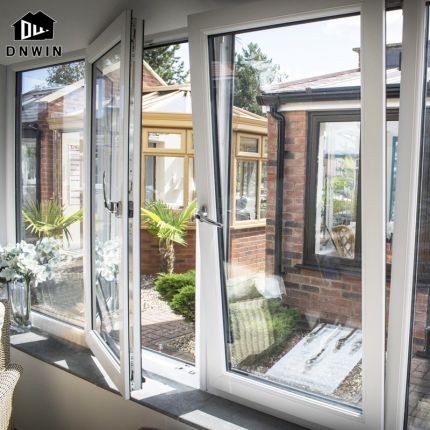 Modern new design villa American style aluminium large tilt and turn opening windows