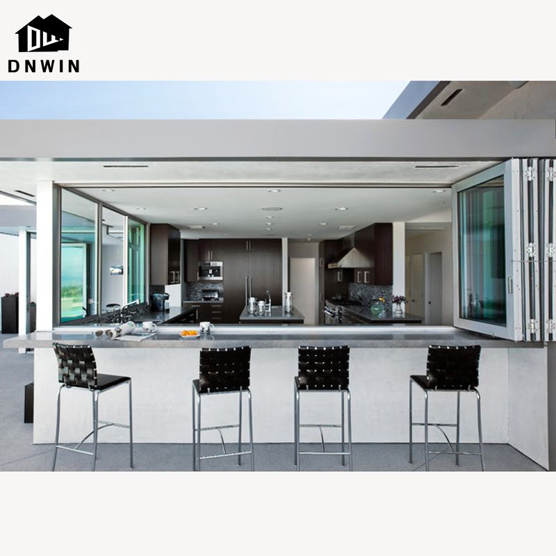 folding glass exterior windows