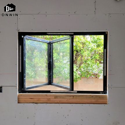 aluminium glass folding window