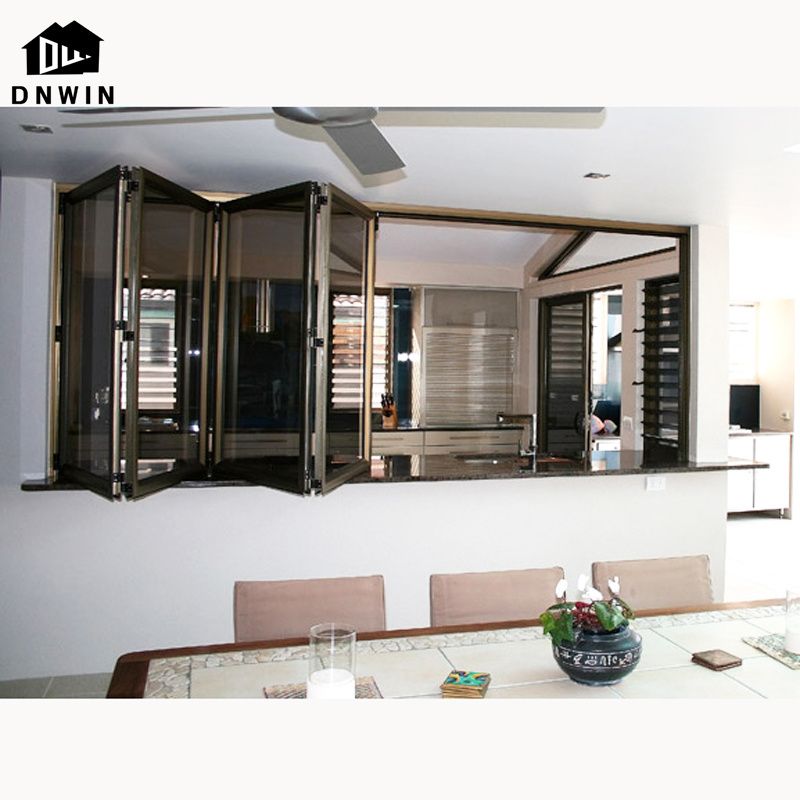 Aluminium window foldable