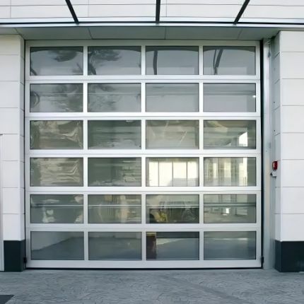 frosted glass garage door