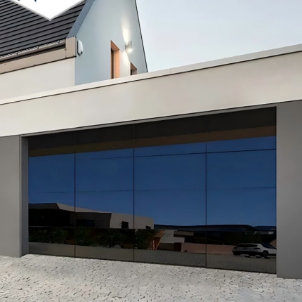 Modern Aluminum Glass Garage Doors Full Glass Design