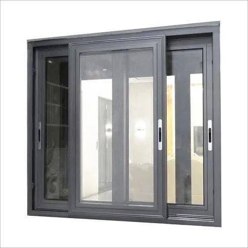 White 3-Track Aluminum Sliding Window with HD Fly Screen